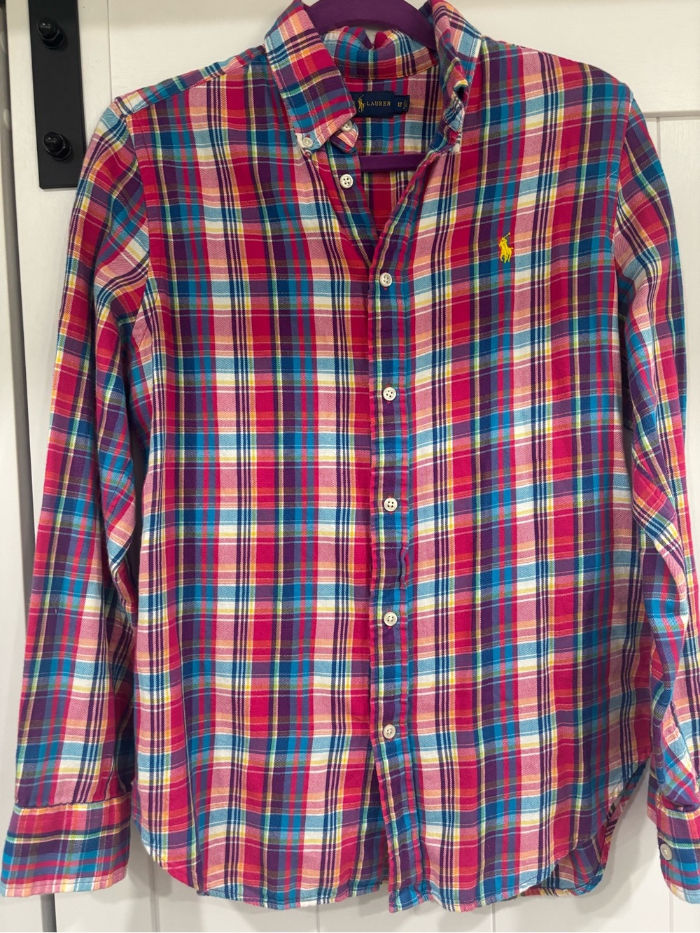 Ralph Lauren Multi-Color Plaid Button-Down Shirt